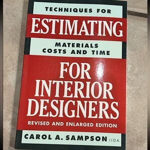 Estimating for Interior Designers: T..., Sampson, Carol